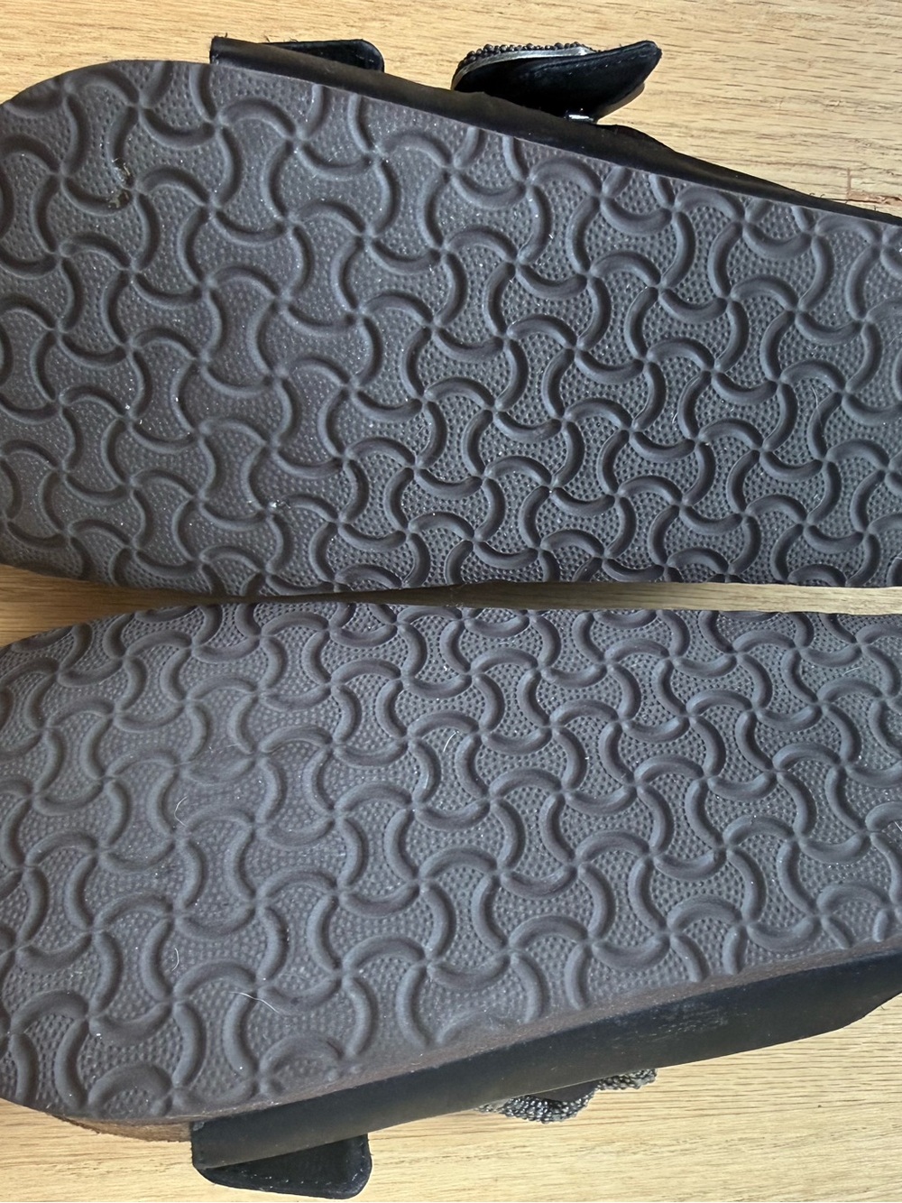 Marc Jacobs Birkenstock style Black Double Buckle Slide Sandals/Slides Sz 37 - Picture 2 of 3